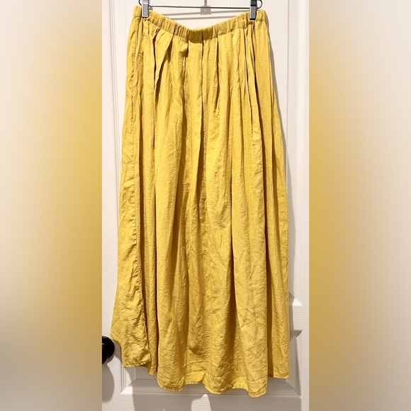 Lulu’s If You Pleats Yellow Pleated Maxi Skirt - Picture 8 of 9